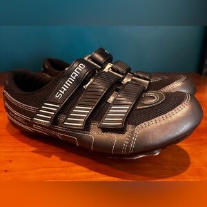 EUC - Shimano SH-RA80 | Road Cycling Shoes | Black/Metallic | Speedplay Cleats